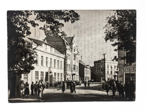 KĘTRZYN - FRAGMENT MIASTA, ULICA, KINO l. 60