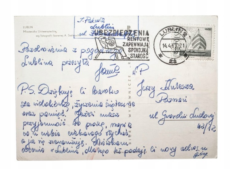 LUBLIN - MIASTECZKO UNIWERSYTECKIE 1969