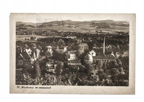KUDOWA ZDRÓJ - PANORAMA, WIDOK OGÓLNY 1952