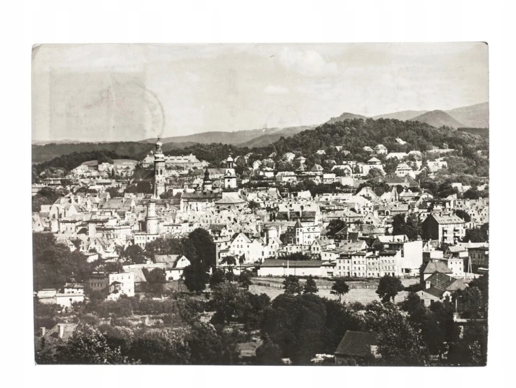 JELENIA GÓRA - WIDOK OGÓLNY, PANORAMA 1968
