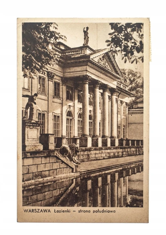 WARSZAWA - ŁAZIENKI, STRONA POŁUDNIOWA 1944