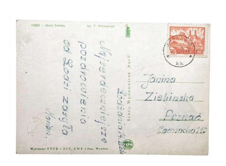 ŁÓDŹ - HOTEL POLONIA 1961