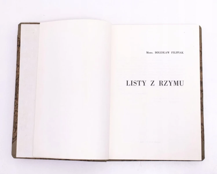 STARA KSIĄŻKA LISTY Z RZYMU 1968