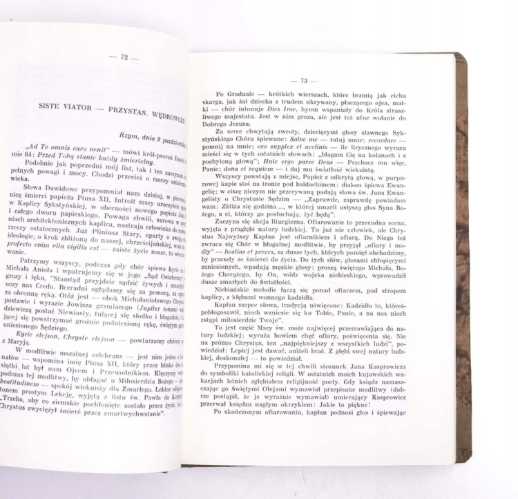 STARA KSIĄŻKA LISTY Z RZYMU 1968