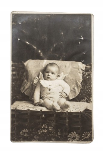STARA FOTOGRAFIA MAŁE DZIECKO PARYŻ 1933