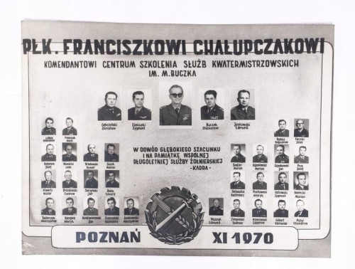 STARA FOTOGRAFIA - F. CHAŁUPCZAK, SŁUŻBA KWATERMISTRZOWSA, POZNAŃ 1970
