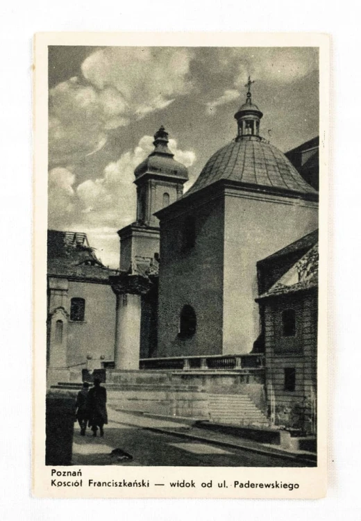 POZNAŃ - KOŚCIÓŁ FRANCISZKAŃSKI (zniszczony Poznań)