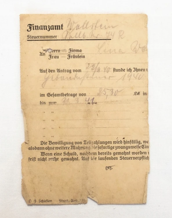 STARE PISMO - WOLSZTYN 1940