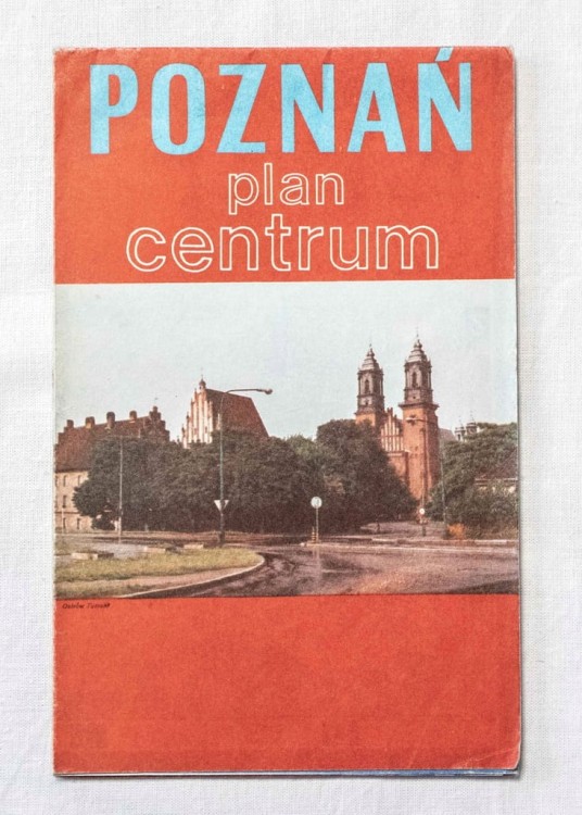 STARA MAPA POZNAŃ 1981