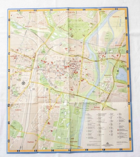 STARA MAPA POZNAŃ 1981