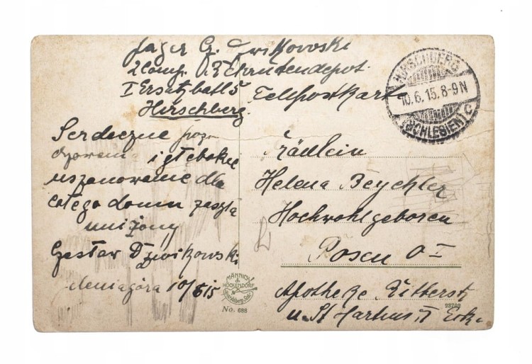 JELENIA GÓRA - WIEŻA NA WZGÓRZU KRZYWOUSTEGO 1915