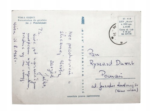 WISŁA GŁĘBCE - PREWENTORIUM DLA GÓRNIKÓW 1965