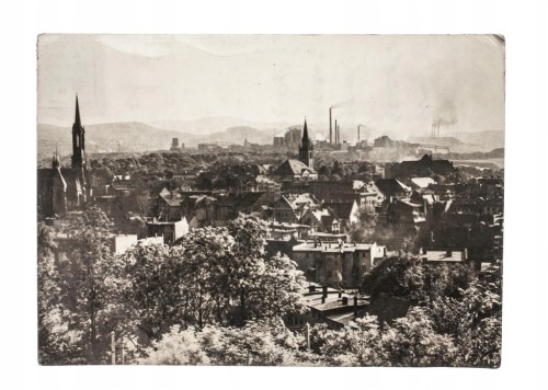 WAŁBRZYCH - WIDOK OGÓLNY, PANORAMA 1960