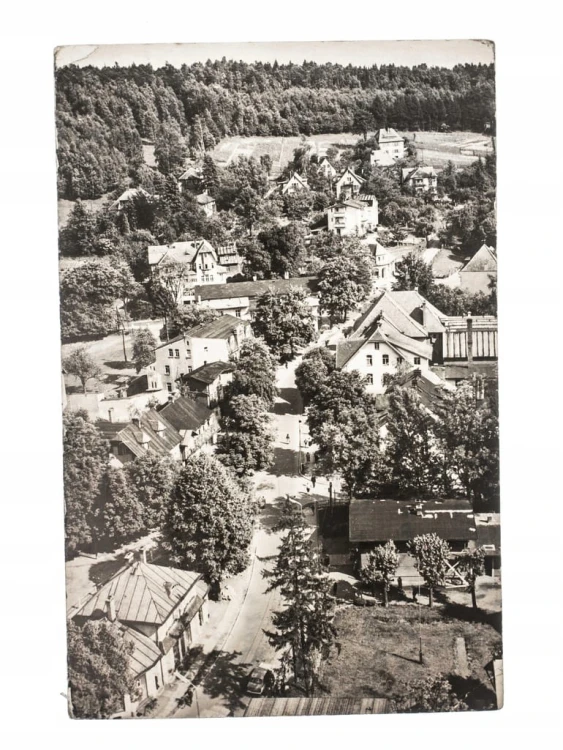 POLANICA ZDRÓJ - WIDOK OGÓLNY, PANORAMA 1965