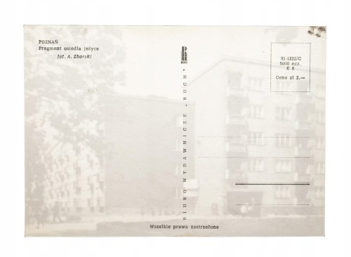 POZNAŃ - OSIEDLE JEŻYCE l. 60