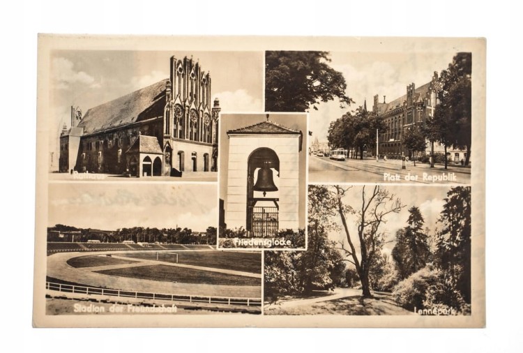POCZTÓWKA FRANKFURT NAD ODRĄ / SŁUBICE 1957
