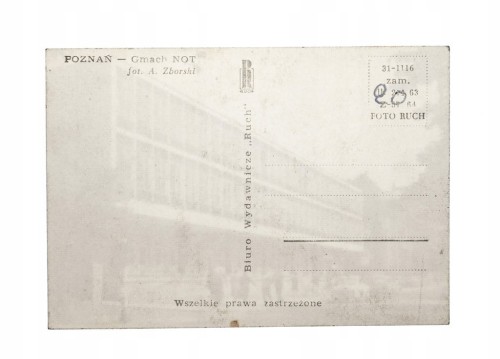 POZNAŃ - GMACH NOT l. 60