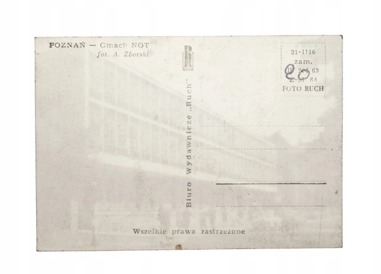 POZNAŃ - GMACH NOT l. 60
