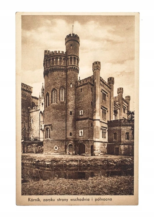 KÓRNIK - ZAMEK STRONA WSCHODNIA I PÓŁNOCNA 1936