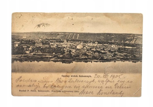 ZALESZCZYK - OGÓLNY WIDOK, PANORAMA 1903