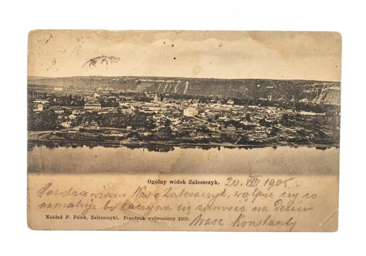 ZALESZCZYK - OGÓLNY WIDOK, PANORAMA 1903