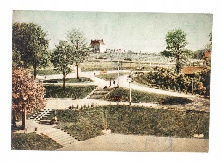 ZIELONA GÓRA - SKWER, PARK WINNY 1963