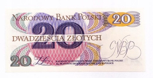 PRL (1944 - 1989), 20 ZŁOTYCH 1.06.1982, seria AB.