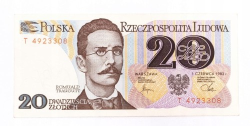 PRL (1944 - 1989), 20 ZŁOTYCH 1.06.1982, seria T.