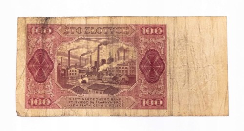PRL (1944 - 1989), 100 ZŁOTYCH 1.07.1948,seria DS.