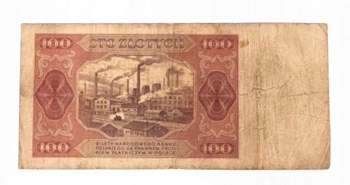 PRL (1944 - 1989), 100 ZŁOTYCH 1.07.1948,seria CB.