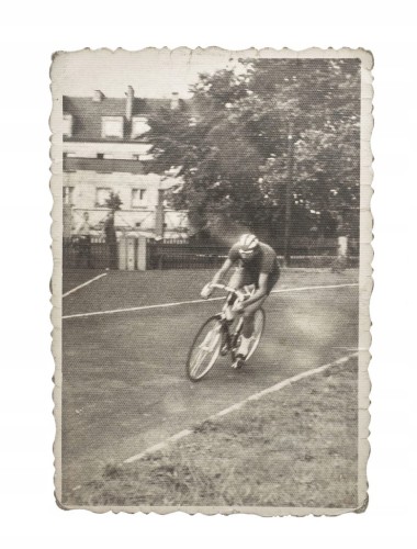 STARA FOTOGRAFIA WYŚCIG KOLARSKI POZNAŃ l. 60