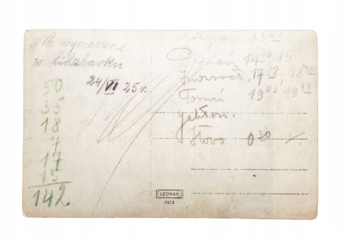 STARA FOTOGRAFIA UCZNIOWIE WYCIECZKA LIDZBARK 1925