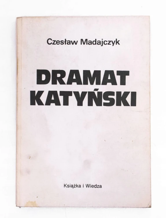STARA KSIĄŻKA DRAMAT KATYŃSKI 1989