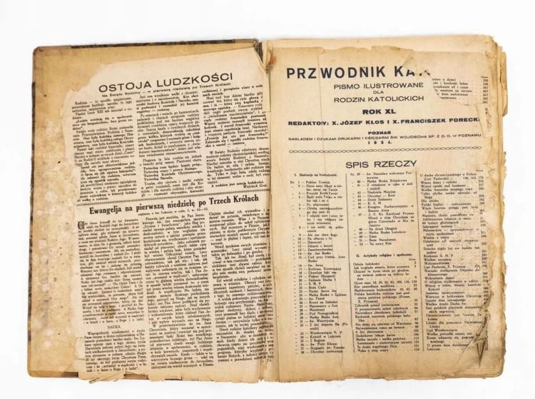 STARE CZASOPISMO - PRZEWODNIK KATOLICKI, POZNAŃ, ROCZNIK 1934