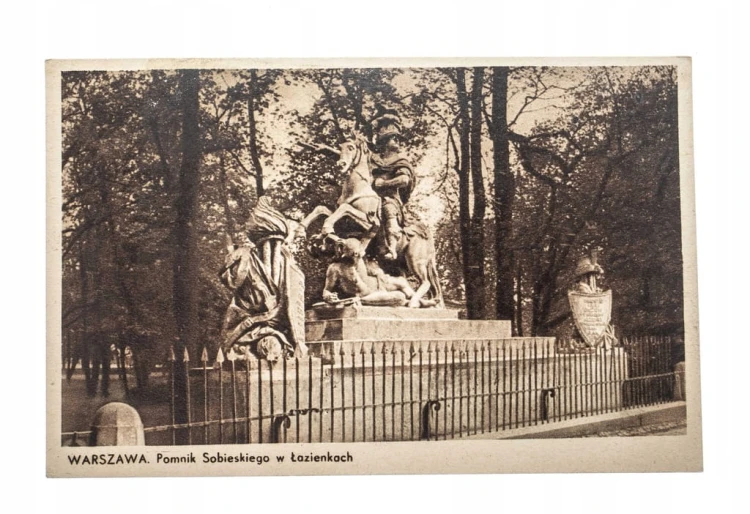 WARSZAWA - POMNIK SOBIESKIEGO W ŁAZIENKACH l. 30