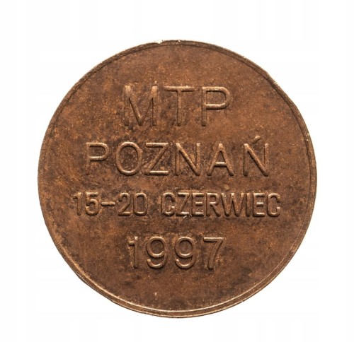 Żeton, MTP Poznań 1997r. Mennica Państwowa.