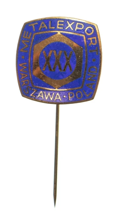 ODZNAKA WPINKA METALEXPORT WARSZAWA