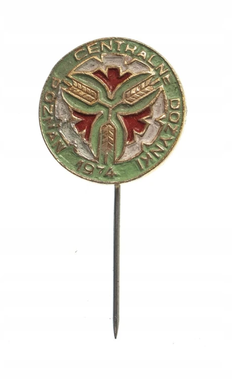 ODZNAKA WPINKA CENTRALNE DOŻYNKI POZNAŃ 1974