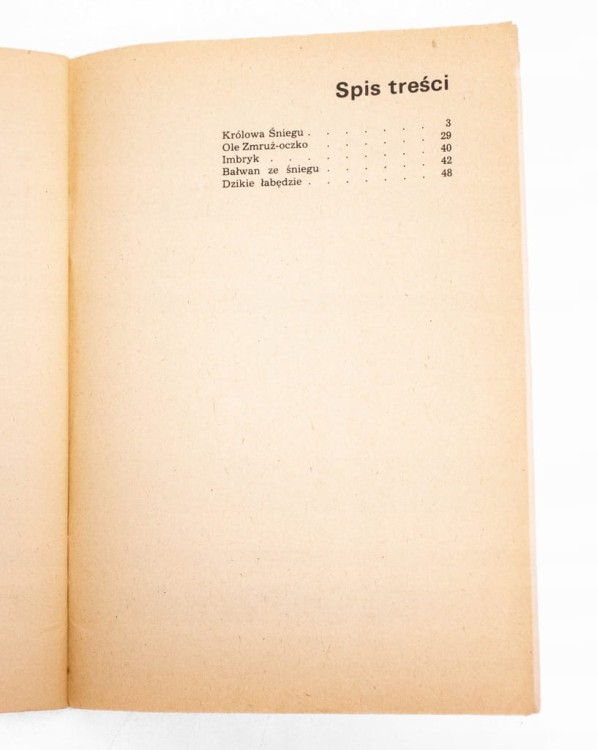 STARA KSIĄŻKA KRÓLOWA ŚNIEGU I INNE BAŚNIE 1988