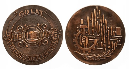 MEDAL 60 LAT IZBY RZEMIEŚLNICZEJ W POZNANIU 1979