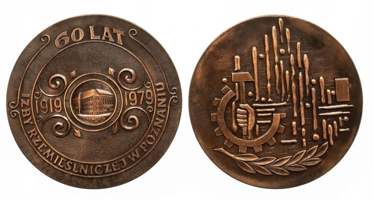 MEDAL 60 LAT IZBY RZEMIEŚLNICZEJ W POZNANIU 1979