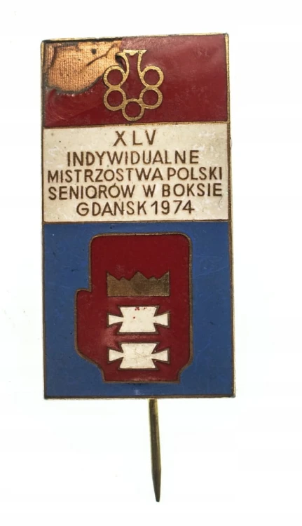ODZNAKA MISTRZOSTWA POLSKI W BOKSIE GDAŃSK 1974