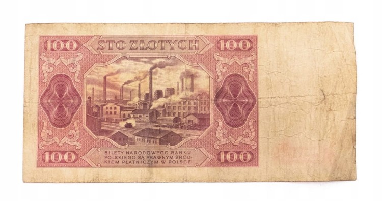 100 ZŁOTYCH 1948 seria DI st.4/5