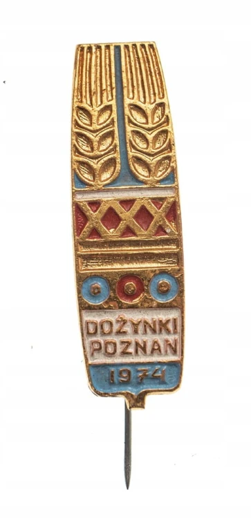 ODZNAKA WPINKA DOŻYNKI POZNAŃ 1974