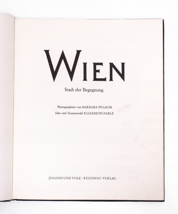 STARA KSIĄŻKA WIEN WIEDEŃ 1972