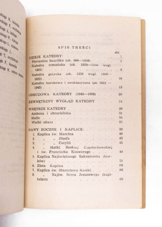 STARA KSIĄŻKA PRZEWODNIK PO KATEDRZE POZNAŃ 1959