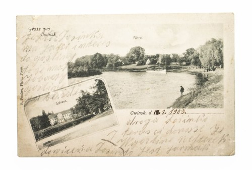 OWIŃSKA - PAŁAC, STAW 1909