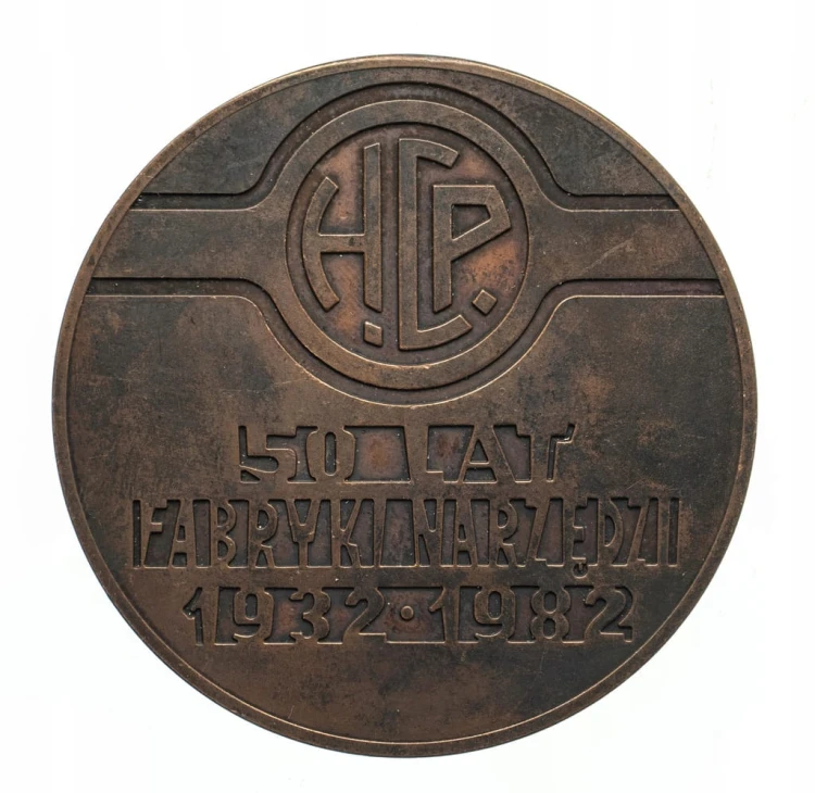 MEDAL 50 LAT FABRYKI NARZĘDZI HCP POZNAŃ 1982