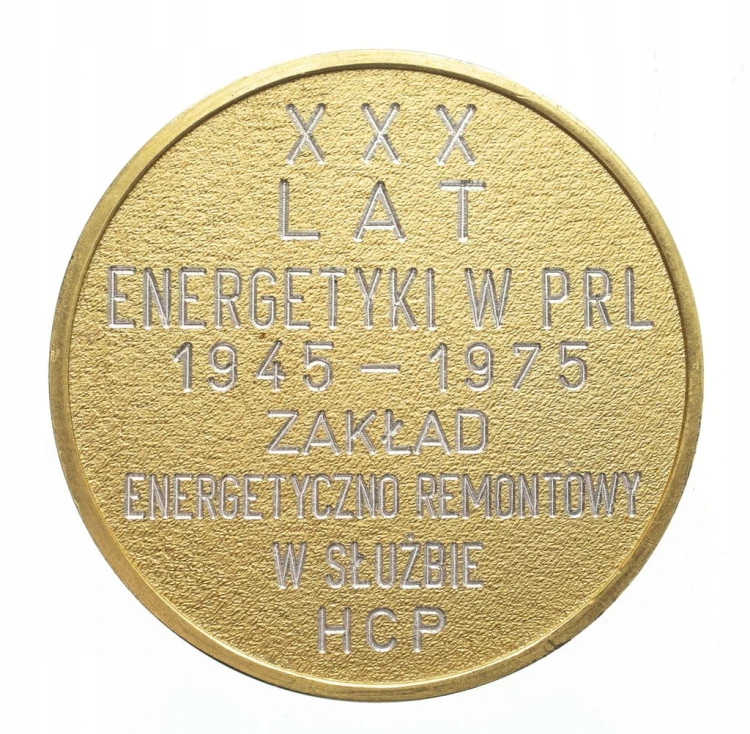 MEDAL 30 LAT ENERGETYKI W SŁUŻBIE HCP POZNAŃ 1975