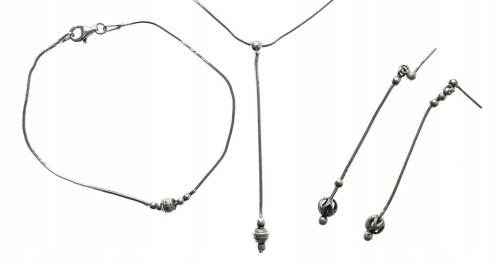 ZESTAW STAREJ SREBRNEJ BIŻUTERII 925